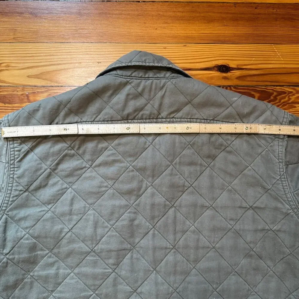 J. Crew Quilted Cotton Button Up Jacket
